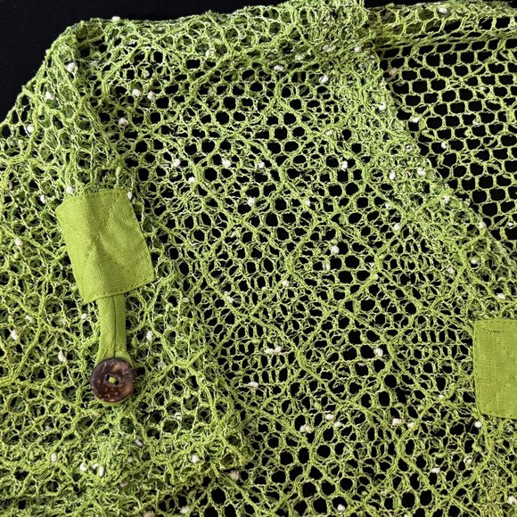 Ultimate Womens Green Mesh Topper Wrap Size L - Picture 4 of 5